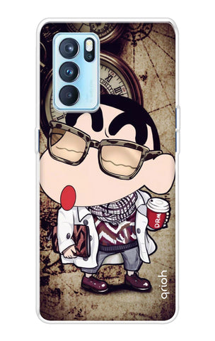 Nerdy Shinchan Soft Cover for Oppo Reno6 Pro