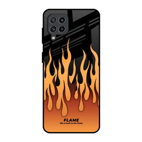 Fire Flame Glossy Case for Samsung Galaxy F22
