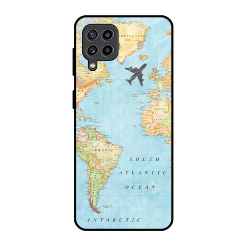 Travel Map Glossy Case for Samsung Galaxy F22
