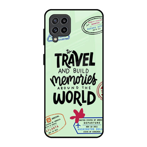 Travel Stamps Glossy Case for Samsung Galaxy F22