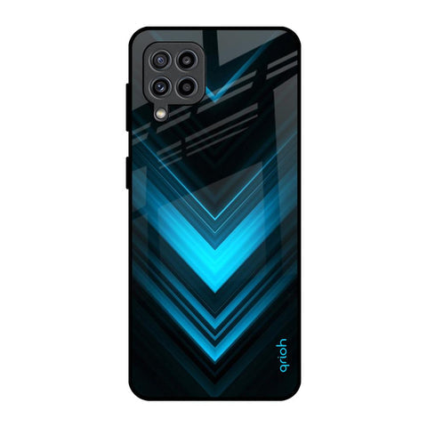 Vertical Blue Arrow Glossy Case For Samsung Galaxy F22