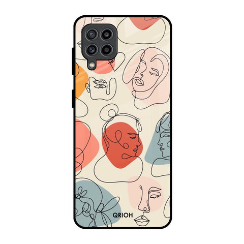 Abstract Faces Glossy Case for Samsung Galaxy F22