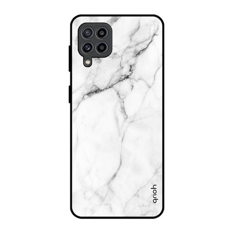 Modern White Marble Glossy Case for Samsung Galaxy F22