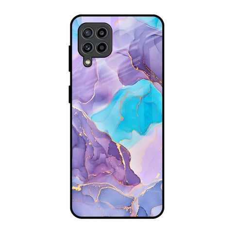Alcohol ink Marble Glossy Case for Samsung Galaxy F22