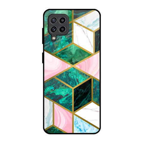 Seamless Green Marble Glossy Case for Samsung Galaxy F22