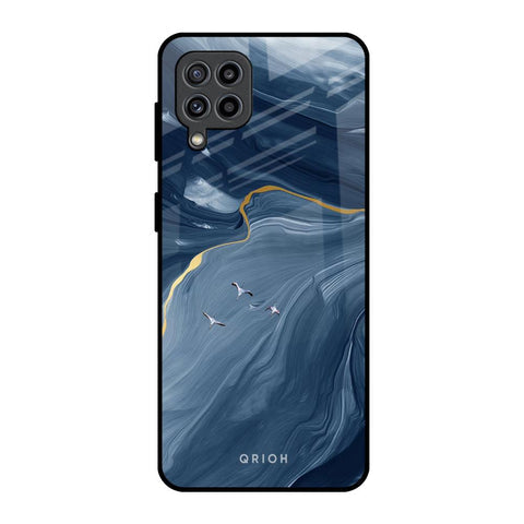 Deep Ocean Marble Glossy Case for Samsung Galaxy F22