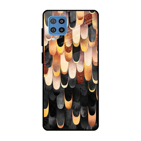 Bronze Abstract Glossy Case for Samsung Galaxy F22
