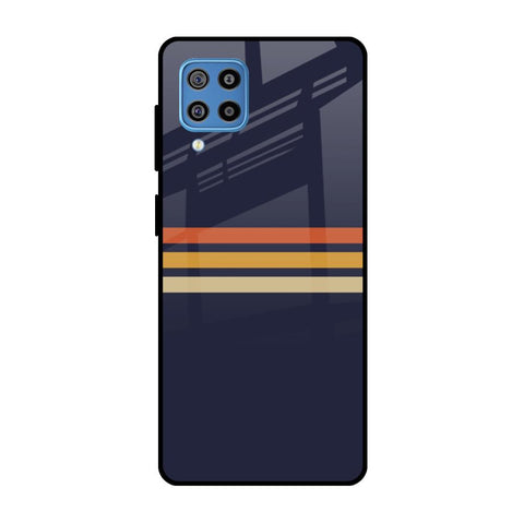 Tricolor Stripes Glossy Case For Samsung Galaxy F22