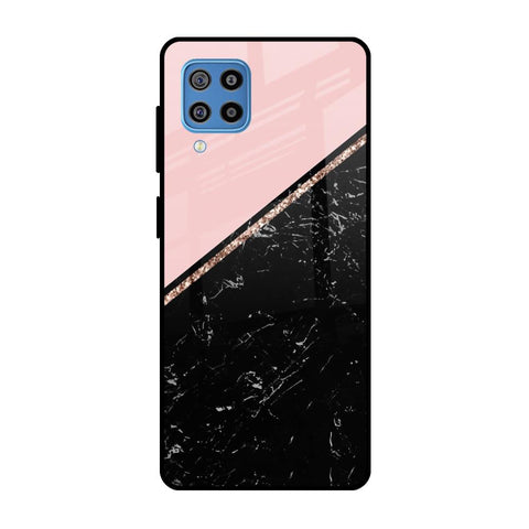 Marble Texture Pink Glossy Case For Samsung Galaxy F22