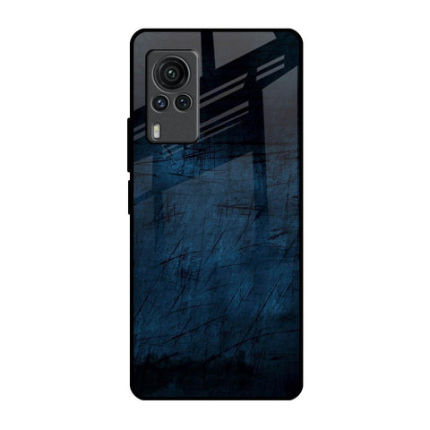 Dark Blue Grunge Glossy Case for Vivo X60 PRO