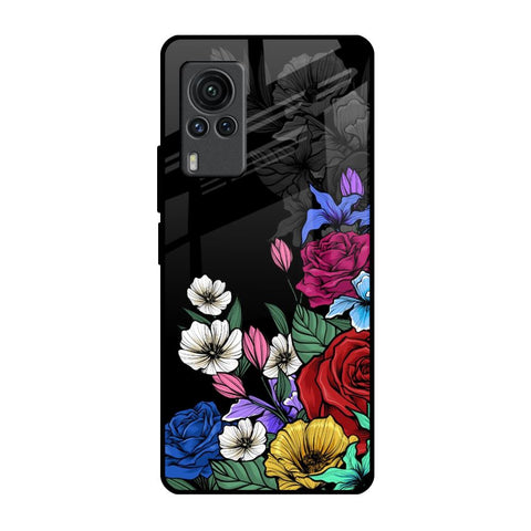 Rose Flower Bunch Art Glossy Case for Vivo X60 PRO