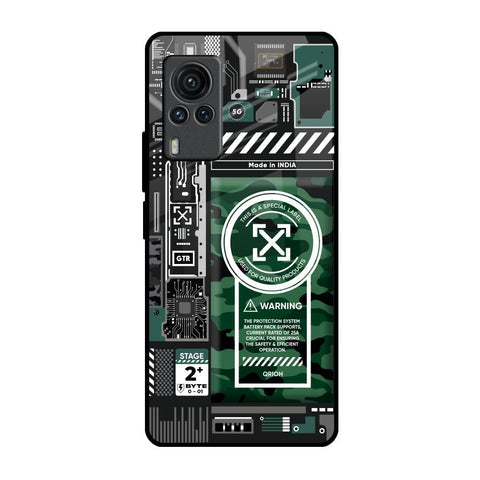 Green Camo Circuit Glossy Case for Vivo X60 PRO
