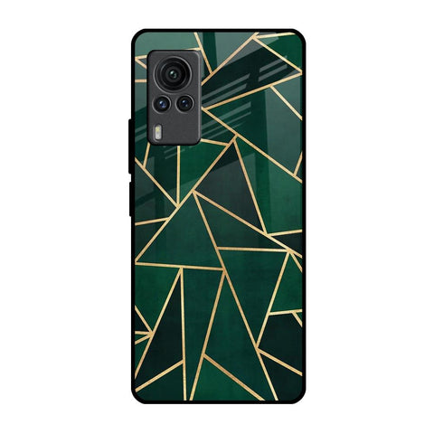 Abstract Green Glossy Case For Vivo X60 PRO