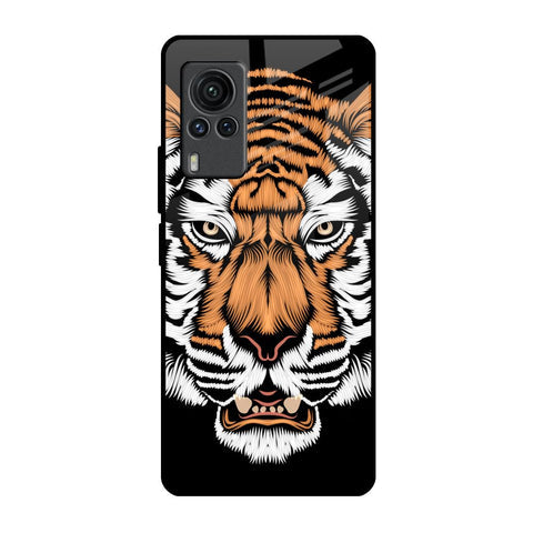 Angry Tiger Glossy Case For Vivo X60 PRO