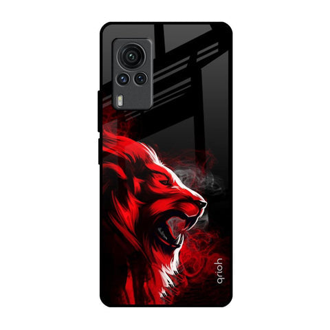 Red Angry Lion Glossy Case for Vivo X60 PRO