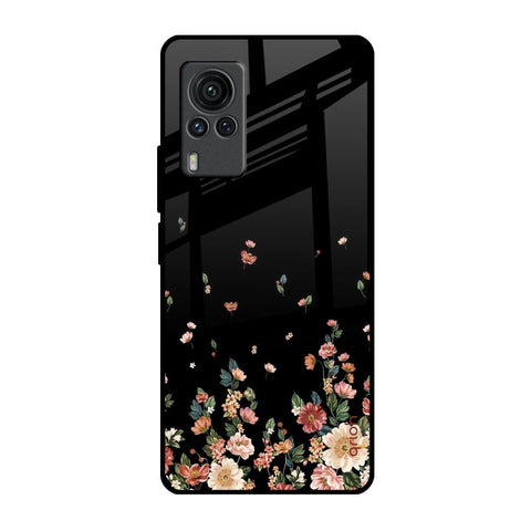 Floating Floral Print Glossy Case for Vivo X60 PRO