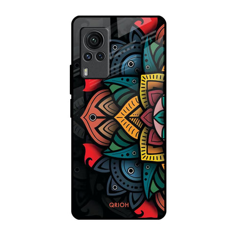 Retro Gorgeous Flower Glossy Case for Vivo X60 PRO