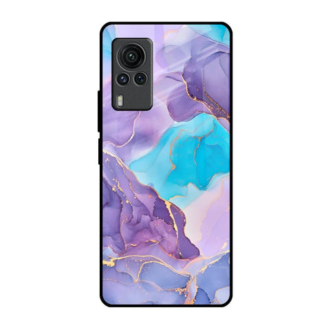 Alcohol ink Marble Glossy Case for Vivo X60 PRO