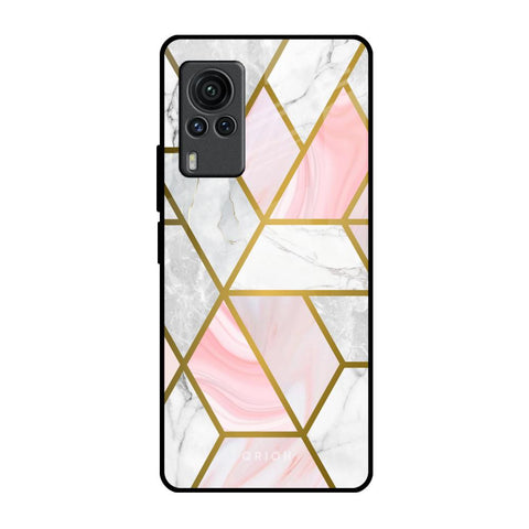 Geometrical Marble Glossy Case for Vivo X60 PRO