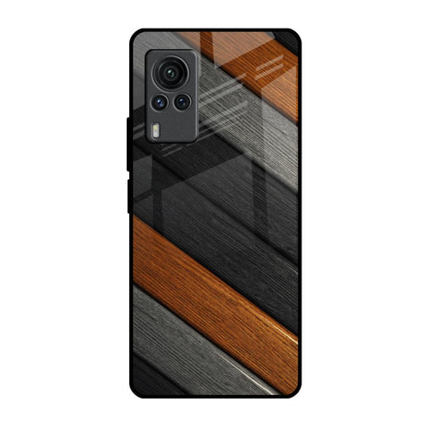 Tri Color Wood Glossy Case for Vivo X60 PRO