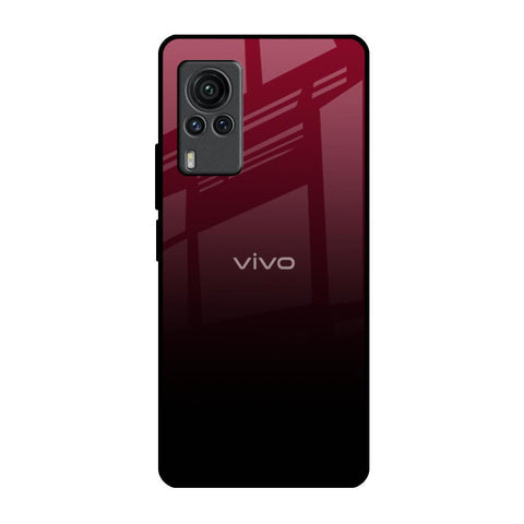 Wine Red Glossy Case For Vivo X60 PRO