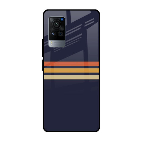Tricolor Stripes Glossy Case For Vivo X60 Pro