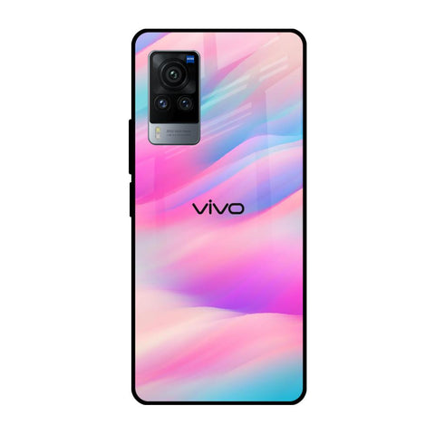 Colorful Waves Glossy case for Vivo X60 Pro
