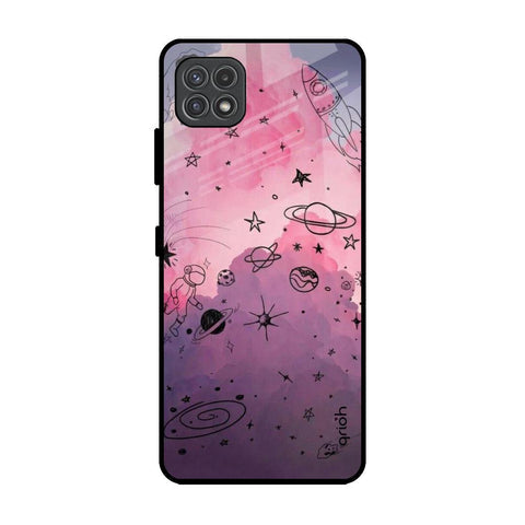 Space Doodles Glossy Case for Samsung Galaxy A22 5G