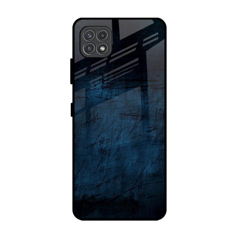 Dark Blue Grunge Glossy Case for Samsung Galaxy A22 5G