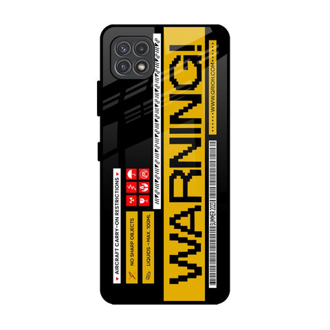 Aircraft Warning Glossy Case for Samsung Galaxy A22 5G