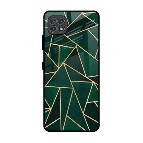 Abstract Green Glossy Case For Samsung Galaxy A22 5G