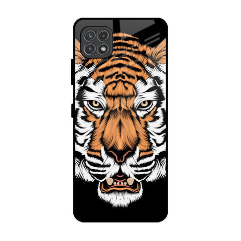 Angry Tiger Glossy Case For Samsung Galaxy A22 5G