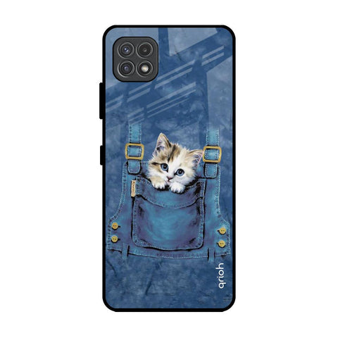 Kitty In Pocket Glossy Case For Samsung Galaxy A22 5G