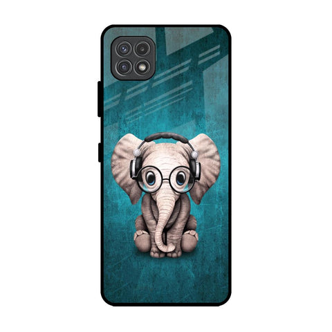 Adorable Baby Elephant Glossy Case For Samsung Galaxy A22 5G