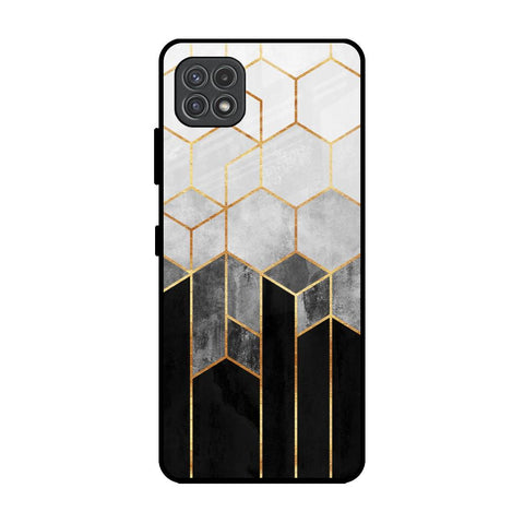 Tricolor Pattern Glossy Case for Samsung Galaxy A22 5G