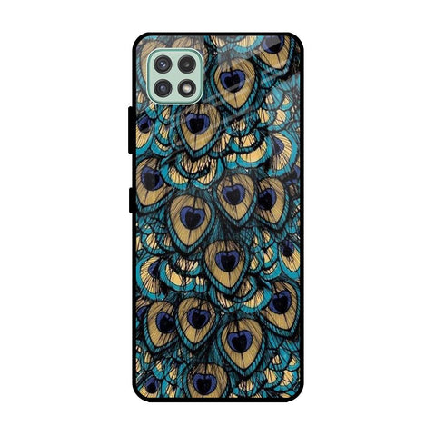 Peacock Feathers Glossy case for Samsung Galaxy A22 5G