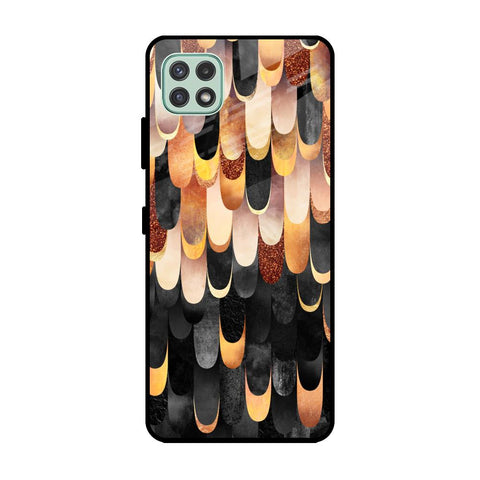 Bronze Abstract Glossy Case for Samsung Galaxy A22 5G