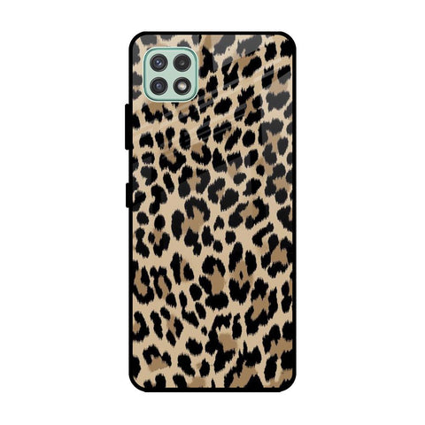 Leopard Seamless Glossy Case For Samsung Galaxy A22 5G