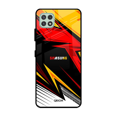Race Jersey Pattern Glossy Case For Samsung Galaxy A22 5G