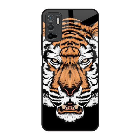 Angry Tiger Glossy Case For Redmi Note 10T 5G