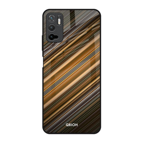 Diagonal Slash Pattern Glossy Case for Redmi Note 10T 5G