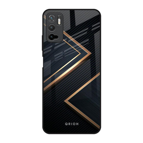 Sleek Golden & Navy Glossy Case for Redmi Note 10T 5G