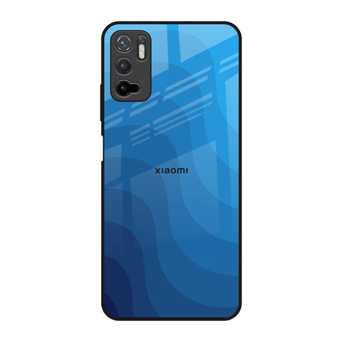 Blue Wave Abstract Glossy Case for Redmi Note 10T 5G