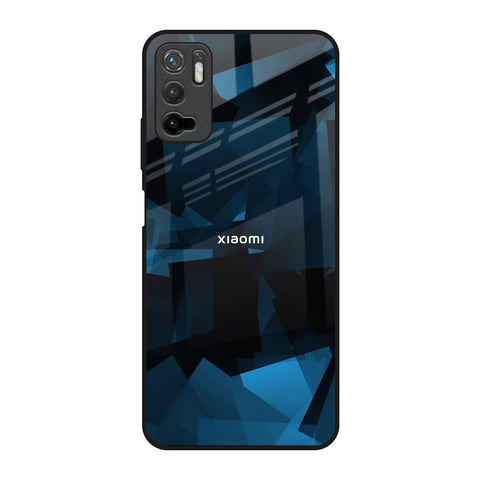 Polygonal Blue Box Glossy Case For Redmi Note 10T 5G