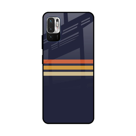 Tricolor Stripes Glossy Case For Redmi Note 10T 5G