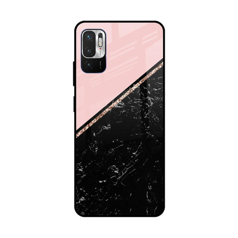 Marble Texture Pink Glossy Case For Redmi Note 10T 5G