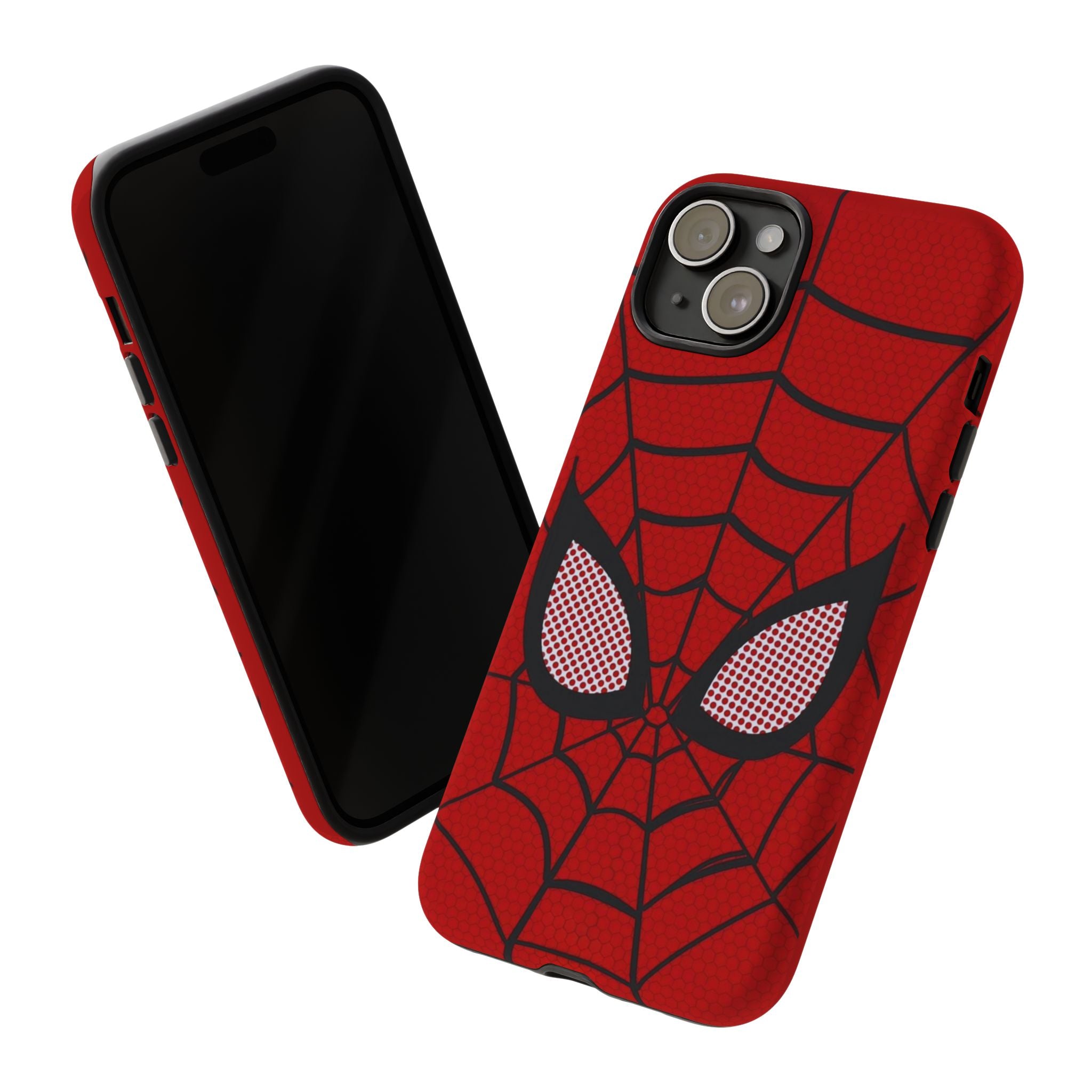 Scarlet Grid Mask Premium Tough Shining Phone Case (Double Layer) Available For All iPhone Models