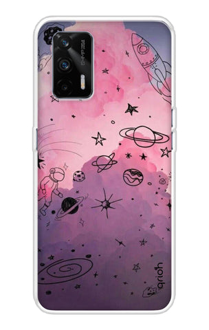 Space Doodles Art Soft Cover For Realme GT