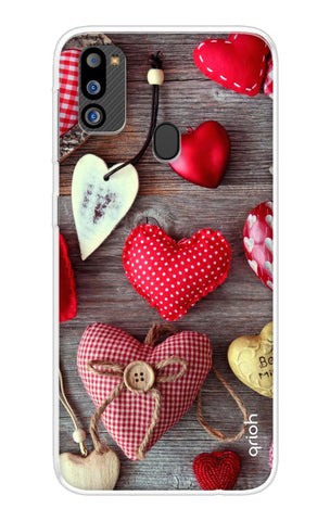 Valentine Hearts Soft Cover for Samsung Galaxy M21 2021