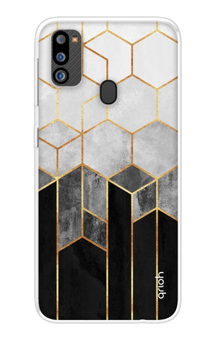 Hexagonal Pattern Soft Cover for Samsung Galaxy M21 2021